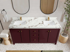 Chicago 72 in. W x 22 in. D Double Sink Bathroom Vanity - photo 41