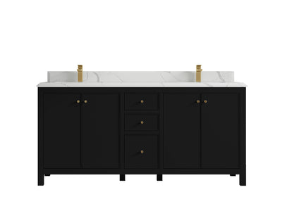 Chicago 72 in. W x 22 in. D Double Sink Bathroom Vanity - Willow Bath and Vanity