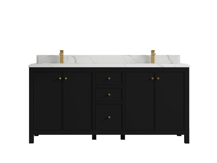 Chicago 72 in. W x 22 in. D Double Sink Bathroom Vanity - photo 25