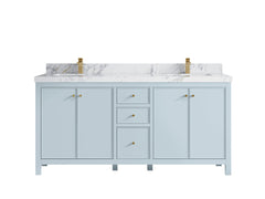 Chicago 72 in. W x 22 in. D Double Sink Bathroom Vanity - photo 21