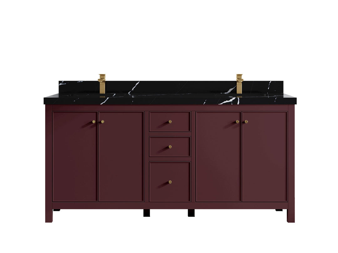 Chicago 72 in. W x 22 in. D Double Sink Bathroom Vanity - Willow Bath and Vanity