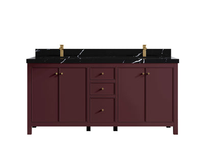 Chicago 72 in. W x 22 in. D Double Sink Bathroom Vanity - Willow Bath and Vanity