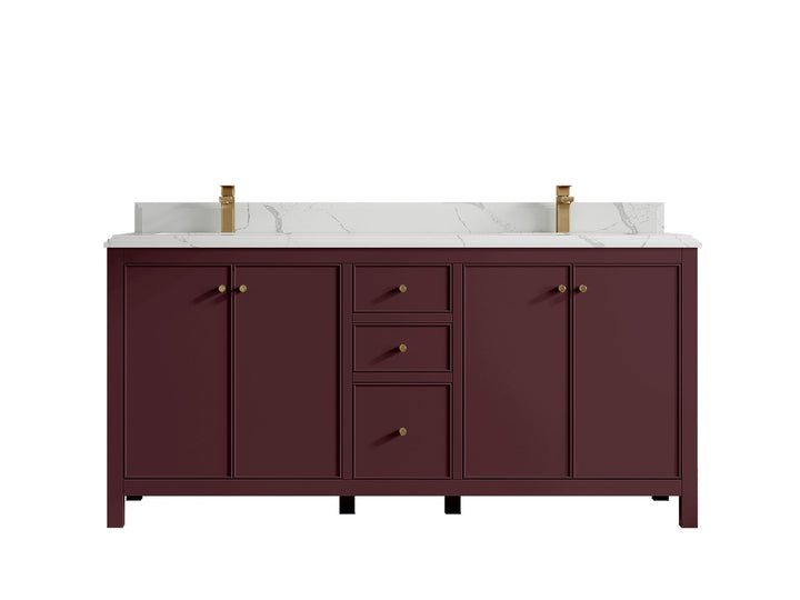 Chicago 72 in. W x 22 in. D Double Sink Bathroom Vanity - photo 30