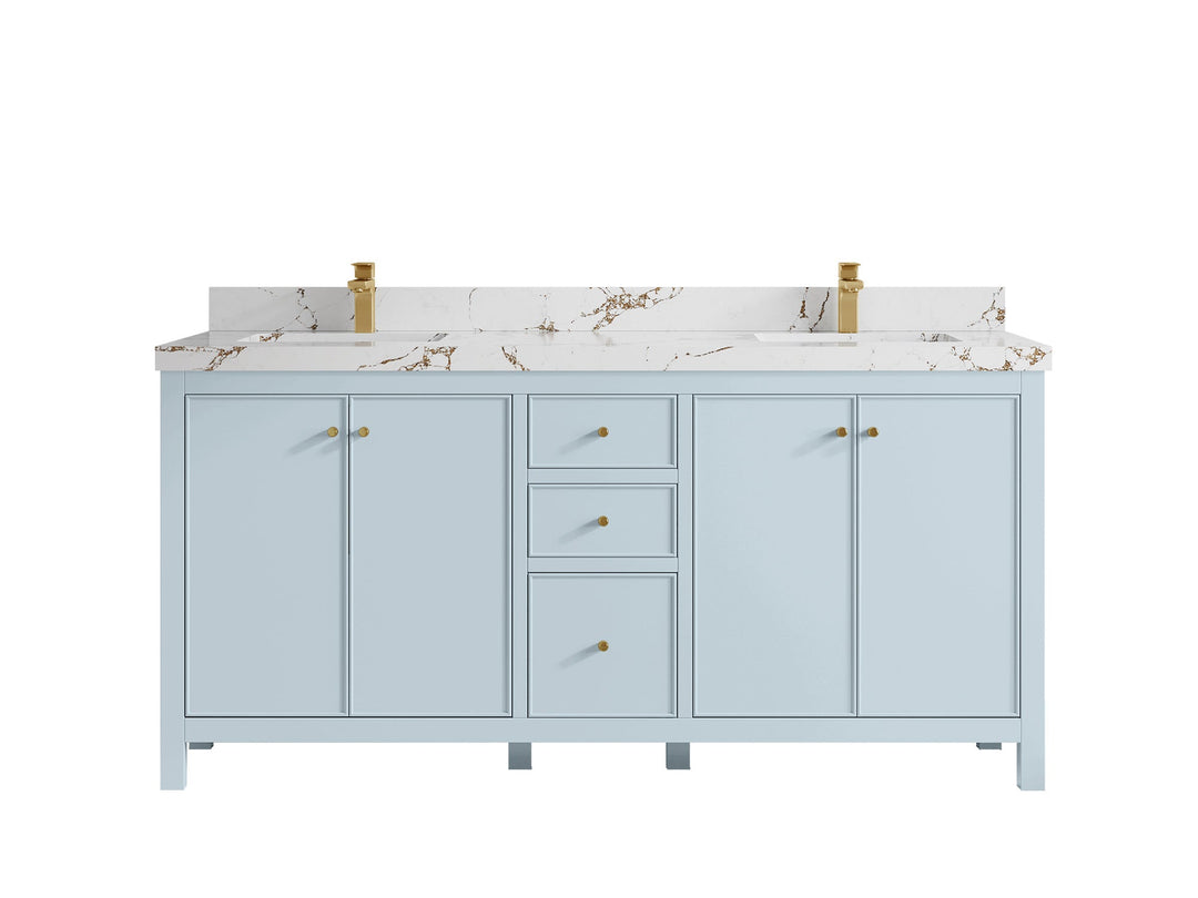 Chicago 72 in. W x 22 in. D Double Sink Bathroom Vanity - Willow Bath and Vanity
