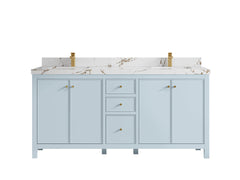 Chicago 72 in. W x 22 in. D Double Sink Bathroom Vanity - photo 37