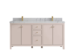 Chicago 72 in. W x 22 in. D Double Sink Bathroom Vanity - photo 41