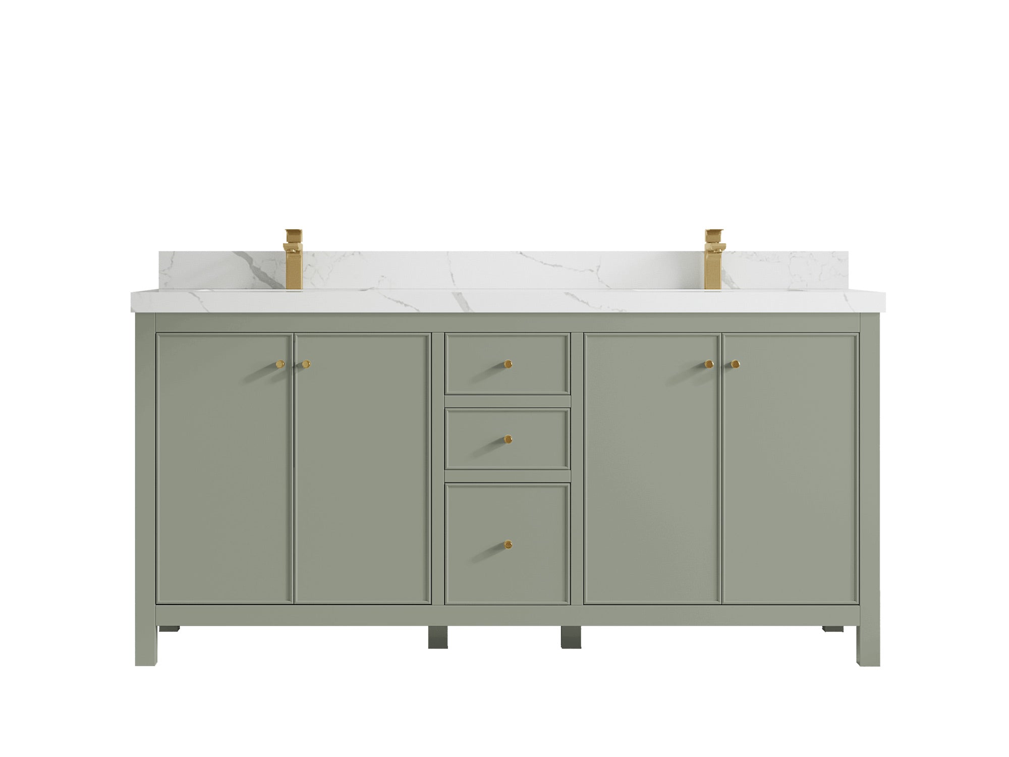 Chicago 72 in. W x 22 in. D Double Sink Bathroom Vanity - Willow Bath and Vanity