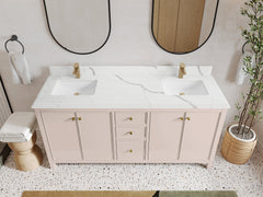 Chicago 72 in. W x 22 in. D Double Sink Bathroom Vanity - photo 24