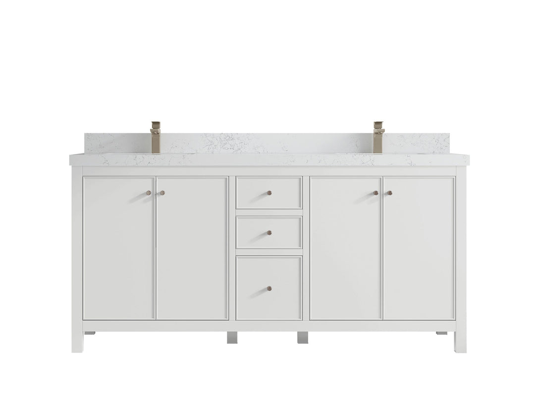 Chicago 72 in. W x 22 in. D Double Sink Bathroom Vanity - Willow Bath and Vanity
