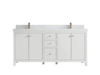 Chicago 72 in. W x 22 in. D Double Sink Bathroom Vanity - Willow Bath and Vanity