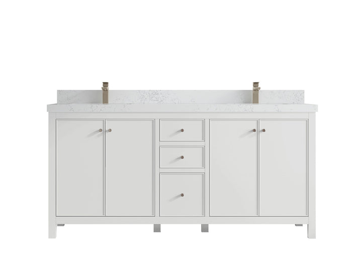 Chicago 72 in. W x 22 in. D Double Sink Bathroom Vanity - photo 31
