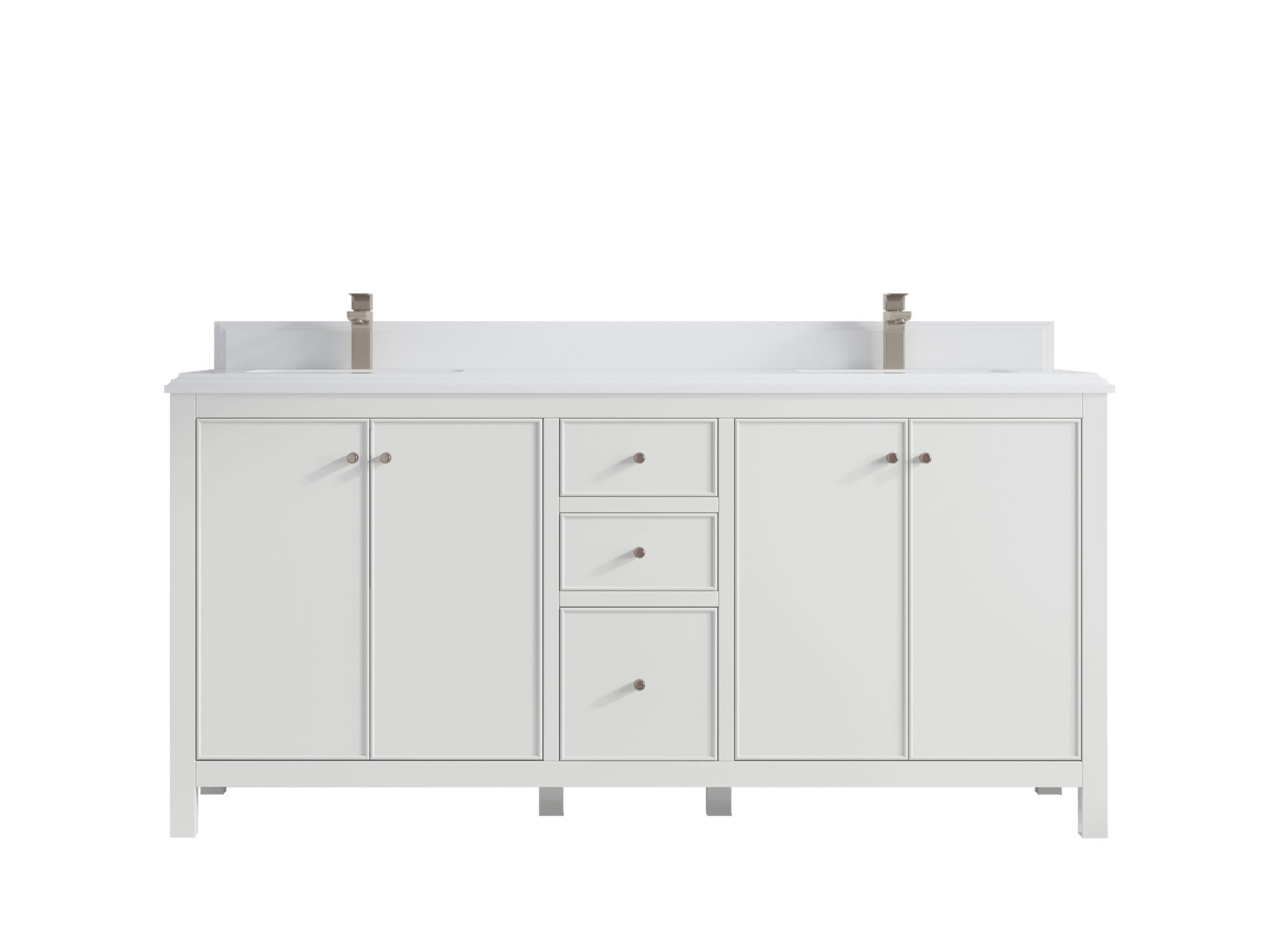 Chicago 72 in. W x 22 in. D Double Sink Bathroom Vanity - Willow Bath and Vanity