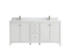 Chicago 72 in. W x 22 in. D Double Sink Bathroom Vanity - photo 29