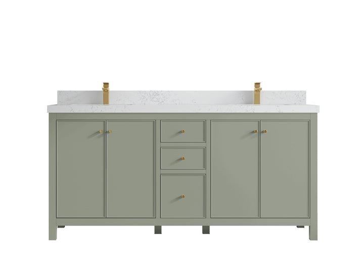 Chicago 72 in. W x 22 in. D Double Sink Bathroom Vanity - photo 31