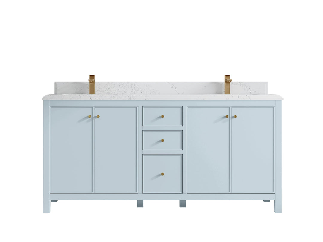 Chicago 72 in. W x 22 in. D Double Sink Bathroom Vanity - Willow Bath and Vanity