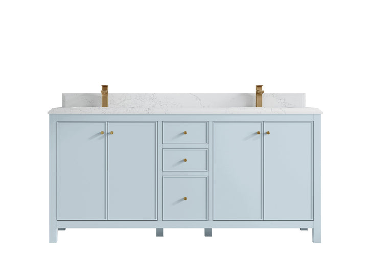 Chicago 72 in. W x 22 in. D Double Sink Bathroom Vanity - photo 27