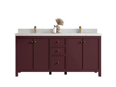 Chicago 72 in. W x 22 in. D Double Sink Bathroom Vanity - Willow Bath and Vanity