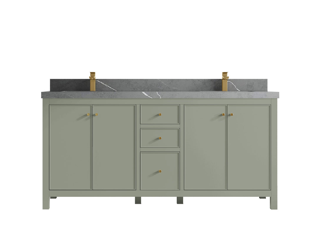 Chicago 72 in. W x 22 in. D Double Sink Bathroom Vanity - Willow Bath and Vanity