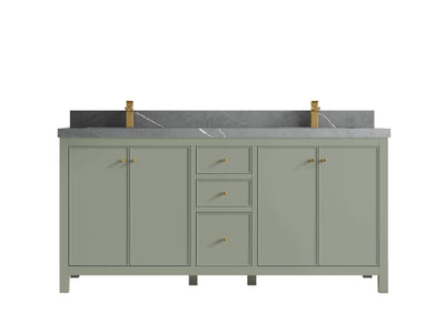 Chicago 72 in. W x 22 in. D Double Sink Bathroom Vanity - Willow Bath and Vanity