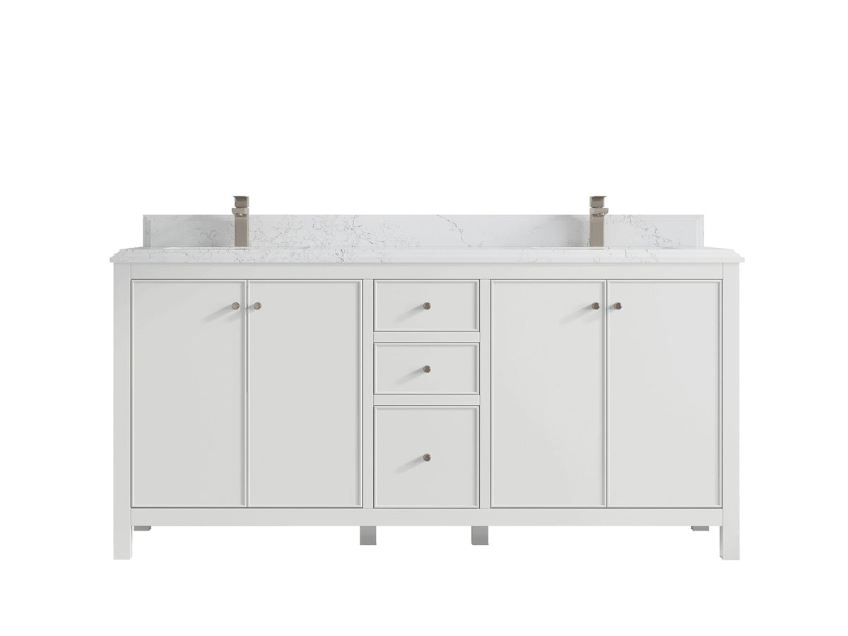 Chicago 72 in. W x 22 in. D Double Sink Bathroom Vanity - Willow Bath and Vanity