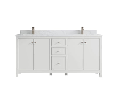 Chicago 72 in. W x 22 in. D Double Sink Bathroom Vanity - Willow Bath and Vanity