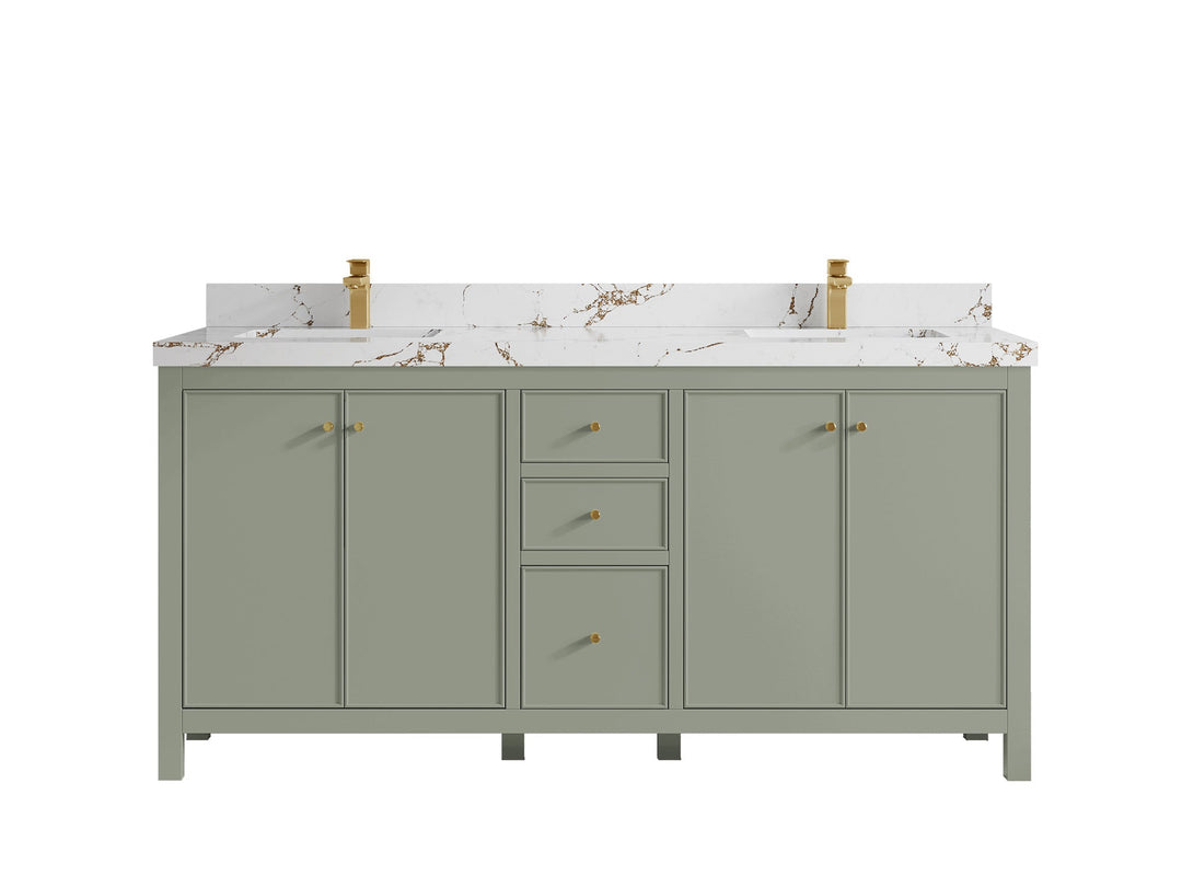 Chicago 72 in. W x 22 in. D Double Sink Bathroom Vanity - Willow Bath and Vanity