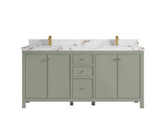 Chicago 72 in. W x 22 in. D Double Sink Bathroom Vanity - photo 37