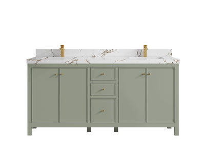 Chicago 72 in. W x 22 in. D Double Sink Bathroom Vanity - Willow Bath and Vanity