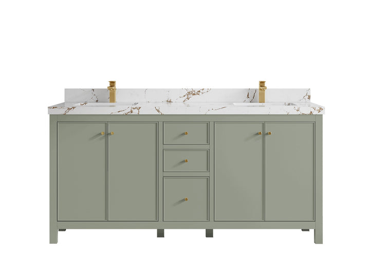 Chicago 72 in. W x 22 in. D Double Sink Bathroom Vanity - photo 37
