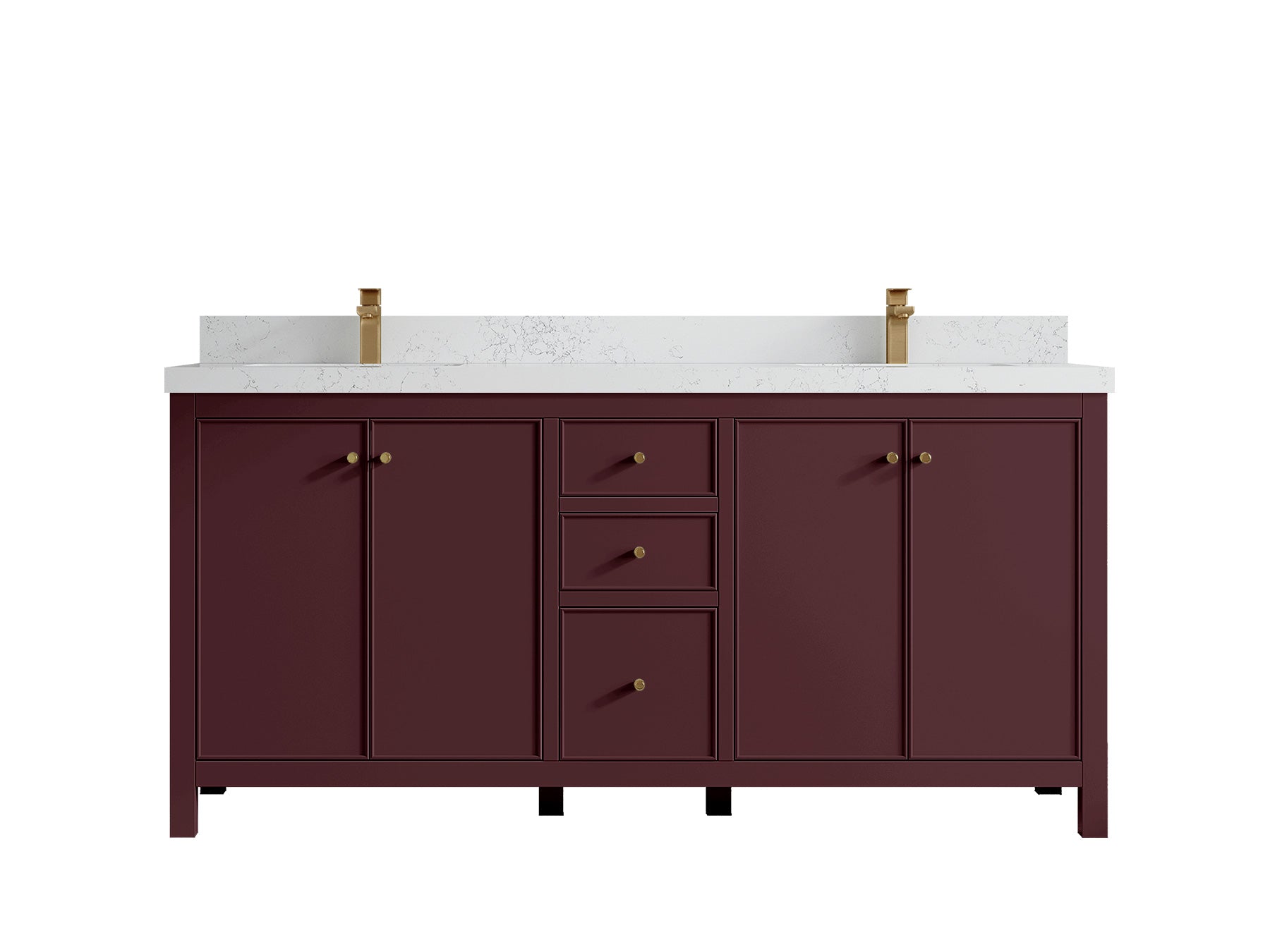 Chicago 72 in. W x 22 in. D Double Sink Bathroom Vanity - Willow Bath and Vanity
