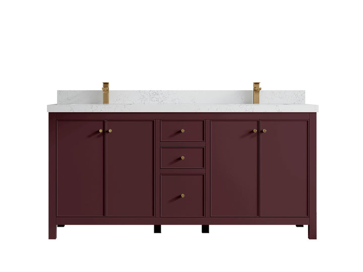 Chicago 72 in. W x 22 in. D Double Sink Bathroom Vanity - photo 36