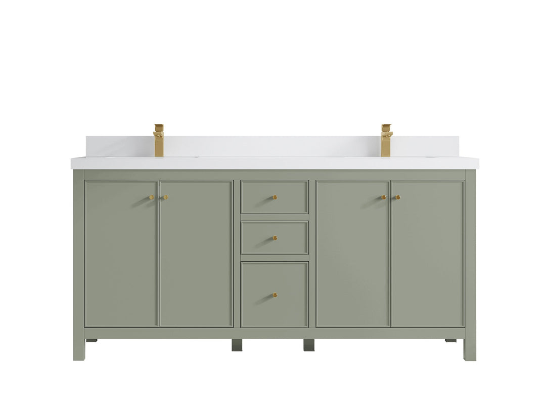Chicago 72 in. W x 22 in. D Double Sink Bathroom Vanity - Willow Bath and Vanity