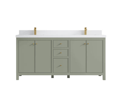 Chicago 72 in. W x 22 in. D Double Sink Bathroom Vanity - Willow Bath and Vanity
