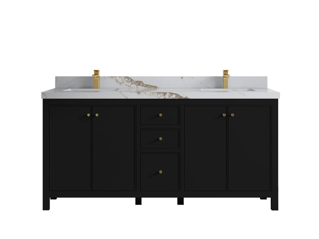 Chicago 72 in. W x 22 in. D Double Sink Bathroom Vanity - Willow Bath and Vanity