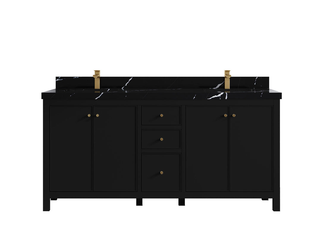 Chicago 72 in. W x 22 in. D Double Sink Bathroom Vanity - Willow Bath and Vanity