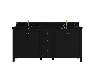 Chicago 72 in. W x 22 in. D Double Sink Bathroom Vanity - Willow Bath and Vanity