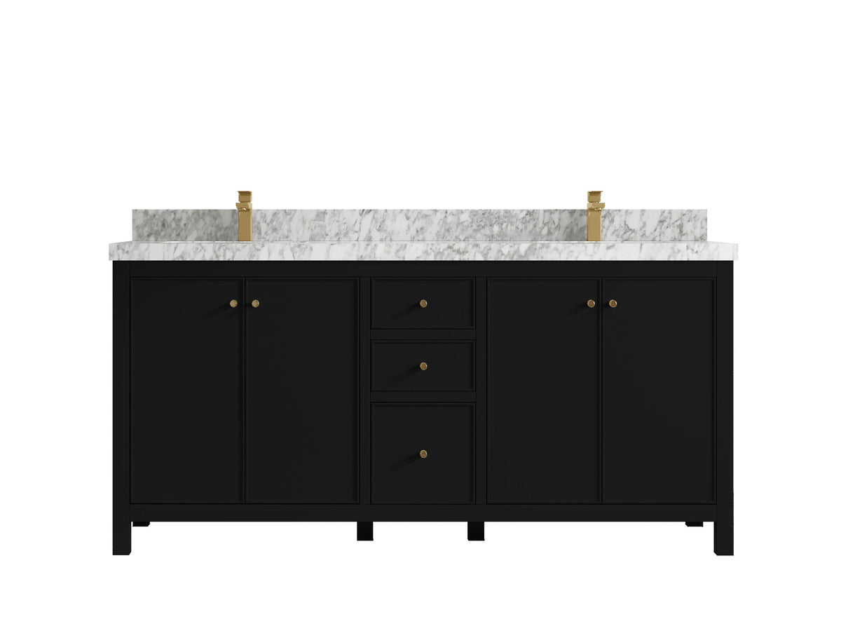 Chicago 72 in. W x 22 in. D Double Sink Bathroom Vanity - Willow Bath and Vanity