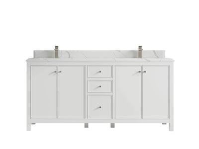 Chicago 72 in. W x 22 in. D Double Sink Bathroom Vanity - Willow Bath and Vanity