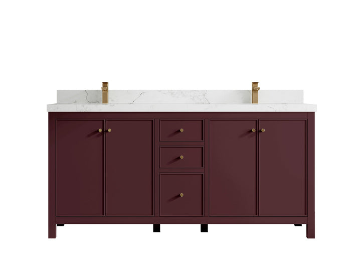 Chicago 72 in. W x 22 in. D Double Sink Bathroom Vanity - photo 20