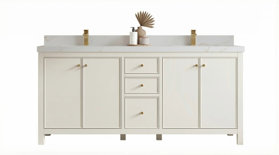 Chicago 72 in. W x 22 in. D Double Sink Bathroom Vanity - Willow Bath and Vanity