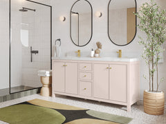 Chicago 72 in. W x 22 in. D Double Sink Bathroom Vanity - photo 4