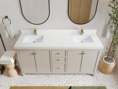 Chicago 72 in. W x 22 in. D Double Sink Bathroom Vanity - photo 42
