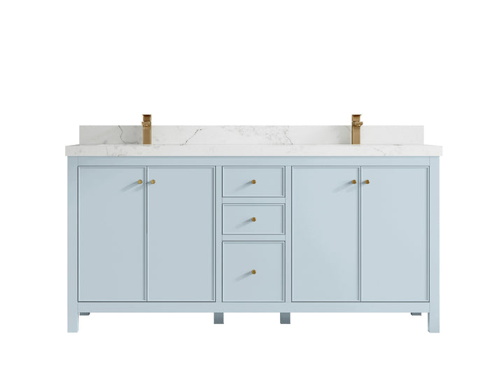 Chicago 72 in. W x 22 in. D Double Sink Bathroom Vanity - photo 19