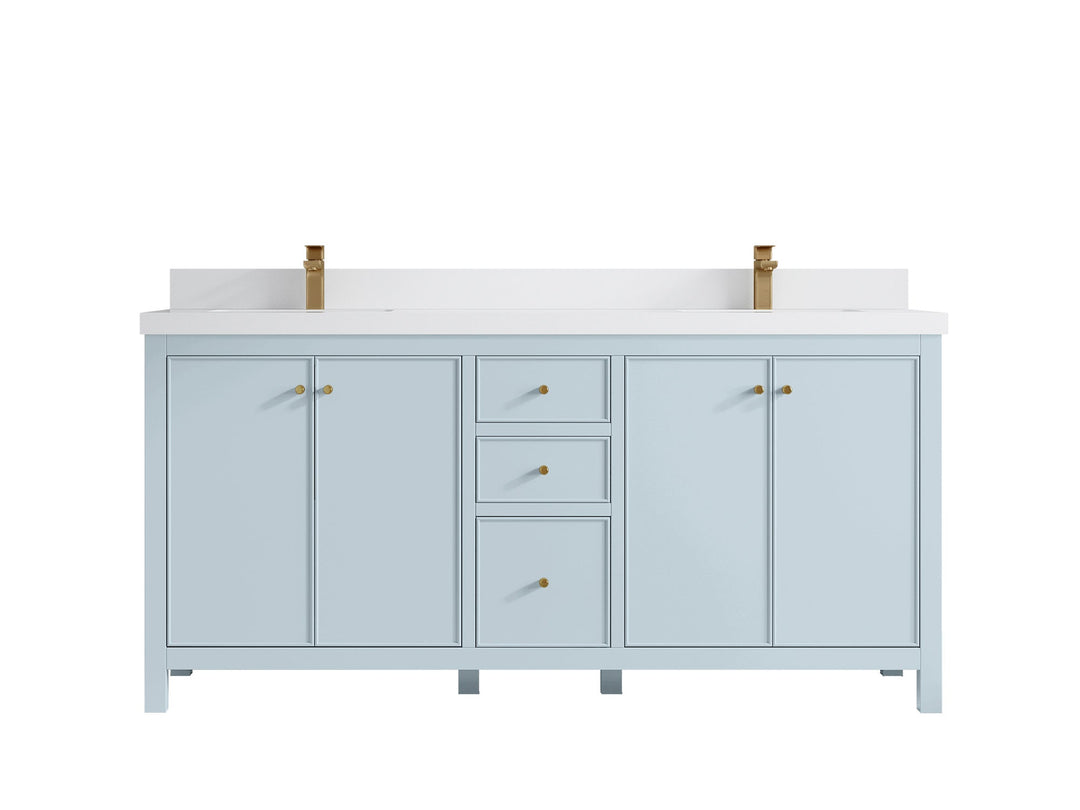 Chicago 72 in. W x 22 in. D Double Sink Bathroom Vanity - Willow Bath and Vanity