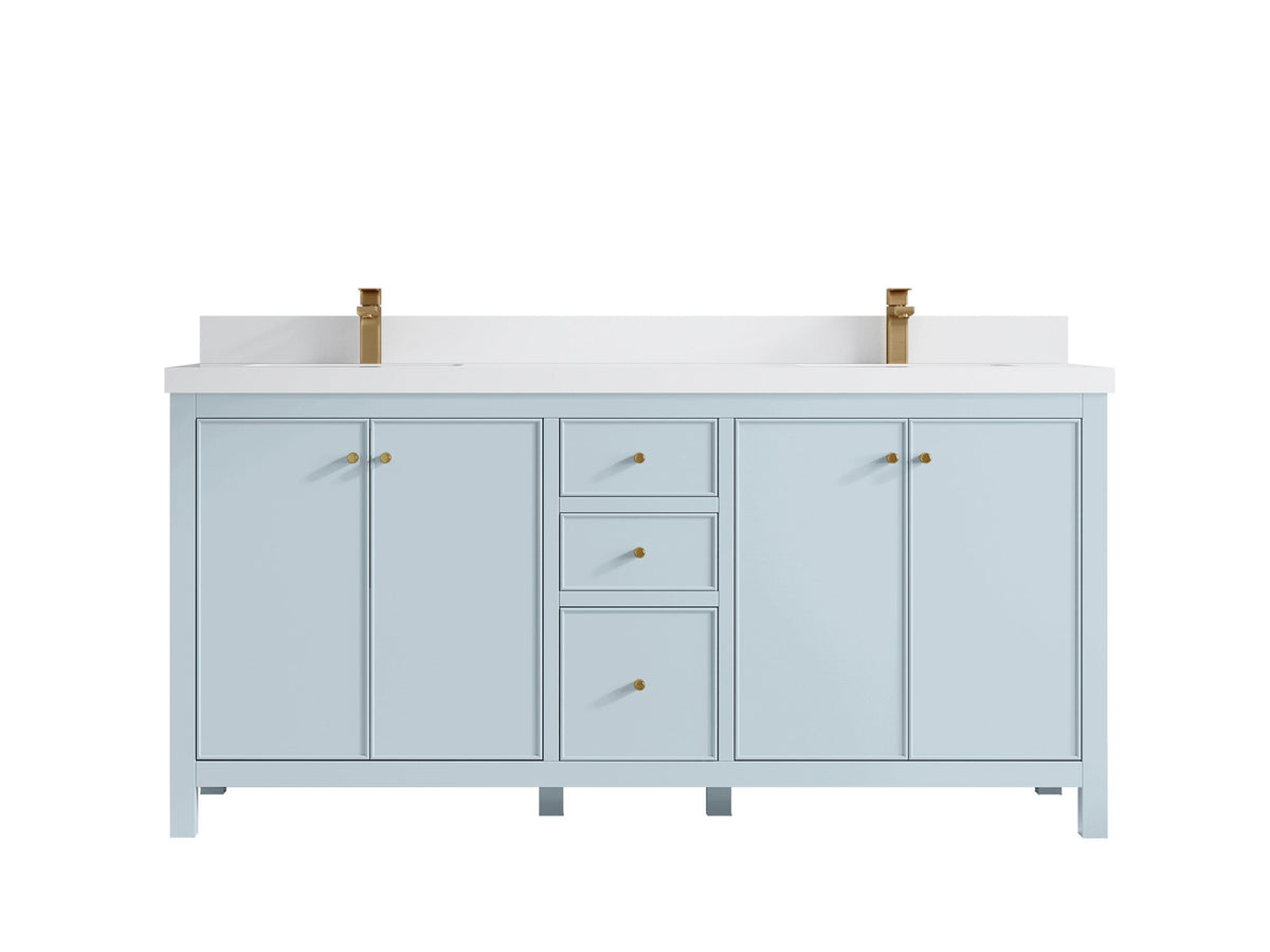 Chicago 72 in. W x 22 in. D Double Sink Bathroom Vanity - Willow Bath and Vanity