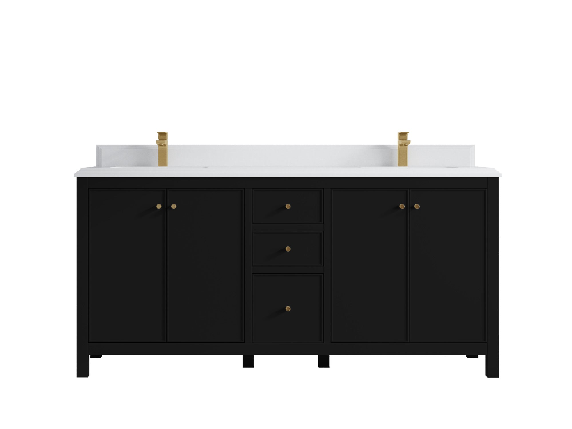 Chicago 72 in. W x 22 in. D Double Sink Bathroom Vanity - Willow Bath and Vanity