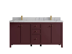 Chicago 72 in. W x 22 in. D Double Sink Bathroom Vanity - photo 48