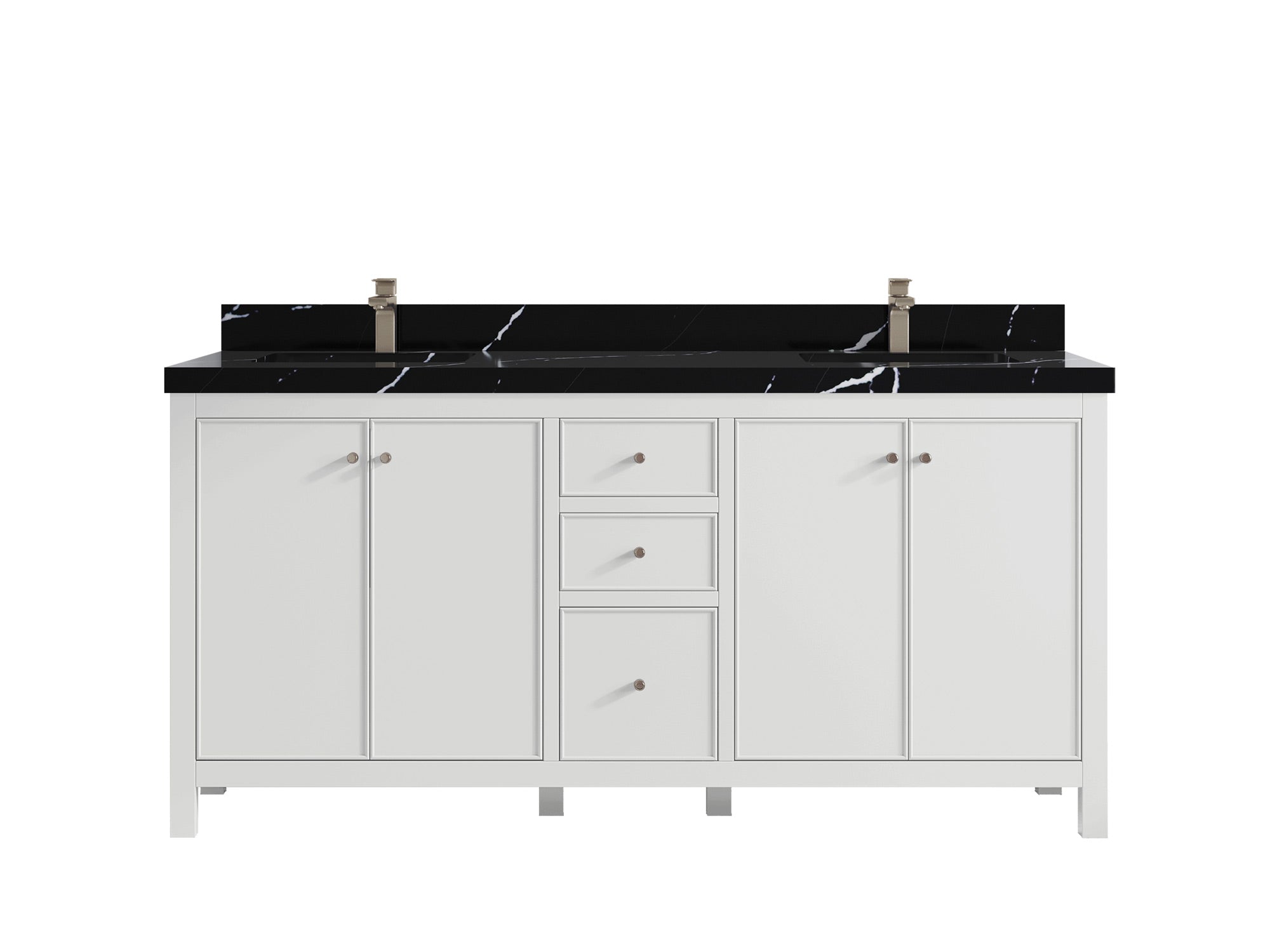 Chicago 72 in. W x 22 in. D Double Sink Bathroom Vanity - Willow Bath and Vanity