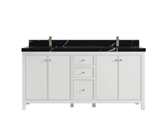 Chicago 72 in. W x 22 in. D Double Sink Bathroom Vanity - photo 9