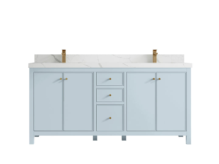 Chicago 72 in. W x 22 in. D Double Sink Bathroom Vanity - photo 17